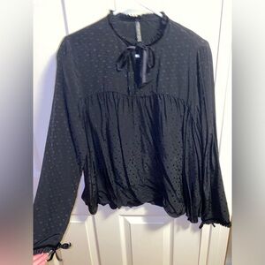 Zara black blouse